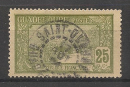 GUADELOUPE - 1922-27 - N°YT. 81 - Grande Soufrière 25c Olive - Oblitéré / Used - Gebruikt