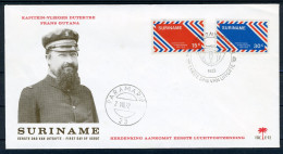 SURINAME E92 FDC 1972 - Herdenking Aankomst Eerste Luchtpostzending - Surinam ... - 1975