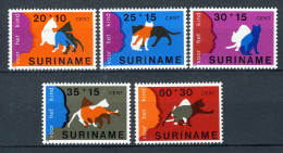 SURINAME 844/848 MNH 1978 - Katten. - Surinam
