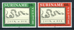 SURINAME 736/737 MNH 1976 - 200 Jaar USA. - Suriname