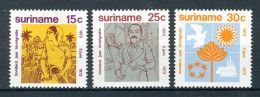 SURINAME 600/602 MNH 1973 - Immigratie. - Suriname ... - 1975