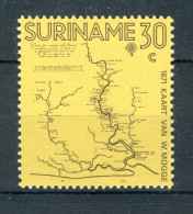 SURINAME 567 MH 1971 - 300 Jaar Landkaarten Suriname. - Suriname ... - 1975