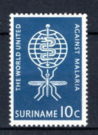 SURINAME 385* MH 1962 - Anti-malaria - Surinam ... - 1975