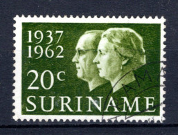 SURINAME 378° Gestempeld 1962 - Zilveren Huwelijksfeest - Suriname ... - 1975