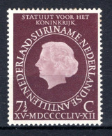 SURINAME 316* MH 1954 - Statuutzegel - Surinam ... - 1975