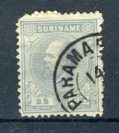 SURINAME 10 Gestempeld 1873-1889 - Koning Willem III. - Surinam ... - 1975