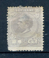 SURINAME 1 (x) Zonder Gom 1873-1889 - Koning Willem III. - Suriname ... - 1975