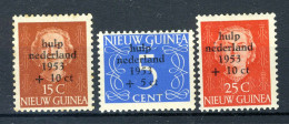 NL. NIEUW GUINEA 22/24 MH 1953 - Watersnoodzegels - Niederländisch-Neuguinea