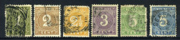 NL. INDIE 17/22 Gestempeld 1883-1890 - Cijfer - Niederländisch-Indien