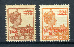 NL. INDIE 142/143 MH 1921-1922 - Hulpuitgifte - Nederlands-Indië