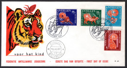 NL. ANTILLEN E48 FDC 1967 Kinderzegels - Curaçao, Nederlandse Antillen, Aruba