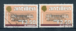 NL. ANTILLEN 835 Gestempeld 1986 - Standaardserie. (2 Stuks) - Curacao, Netherlands Antilles, Aruba