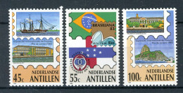 NL. ANTILLEN 743/745 MNH 1983 - Brasiliana '83. - Curacao, Netherlands Antilles, Aruba