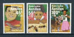 NL. ANTILLEN 750/752 MNH 1983 - Kinderzegels, Kinderen Met Dieren. - Curacao, Netherlands Antilles, Aruba