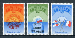 NL. ANTILLEN 719/721 MNH 1982 - Philexfrance '82. - Curacao, Netherlands Antilles, Aruba