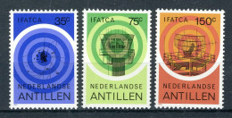 NL. ANTILLEN 716/718 MNH 1982 - IFATCA. - Curacao, Netherlands Antilles, Aruba