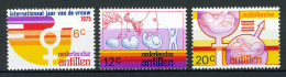 NL. ANTILLEN 512/514 MNH 1975 - Internationaal Jaar Van De Vrouw. - Curacao, Netherlands Antilles, Aruba