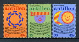 NL. ANTILLEN 497/499 MNH 1974 - Kinderzegels, Kinderliedjes. - Curaçao, Antilles Neérlandaises, Aruba