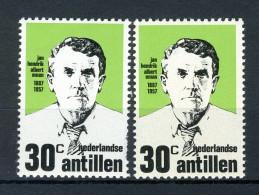 NL. ANTILLEN 480 MNH 1973 - Jan Hendrik Albert Eman, Politicus. (2 Stuks) - Curaçao, Antille Olandesi, Aruba