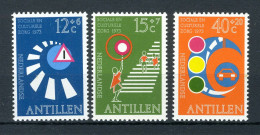 NL. ANTILLEN 469/471 MH 1973 - Cultuur, Verkeersveiligheid. - Curaçao, Nederlandse Antillen, Aruba