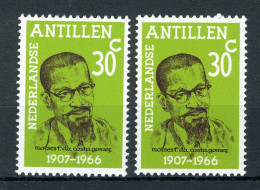 NL. ANTILLEN 456 MNH 1972 - Mr. Dr. Moises F. Da Costa Gomez. (2 Stuks), - Curaçao, Antille Olandesi, Aruba