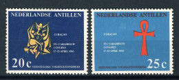 NL. ANTILLEN 334/335 MH 1963 - Geestelijke Volksgezondheid. - Niederländische Antillen, Curaçao, Aruba