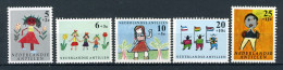 NL. ANTILLEN 338/342 MNH 1963 - Kinderzegels, Kindertekeningen. - Curaçao, Antille Olandesi, Aruba