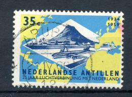 NL. ANTILLEN 310 MH 1959 - 25 Jaar Luchtverbinding Met Nederland. - Curaçao, Antille Olandesi, Aruba