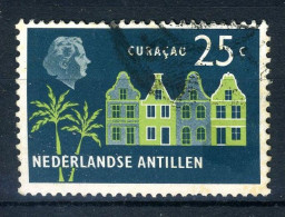 NL. ANTILLEN 282 Gestempeld 1958-1959 - Koningin Juliana  - Curacao, Netherlands Antilles, Aruba