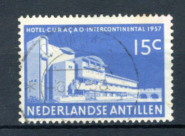 NL. ANTILLEN 269 Gestempeld 1957 - Opening Hotel Intercontinental Curaçao. - Curaçao, Antilles Neérlandaises, Aruba