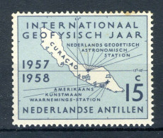 NL. ANTILLEN 270 MH 1957 - Internationaal Geofysisch Jaar. - Curacao, Netherlands Antilles, Aruba
