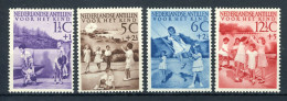 NL. ANTILLEN 234/237 MNH 1951 -Kinderzegels, Kinderspelen. - Curaçao, Antille Olandesi, Aruba