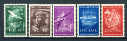 NL. ANTILLEN 239/243 MH 1952 - Zeemanswelvaren. - Curaçao, Antilles Neérlandaises, Aruba