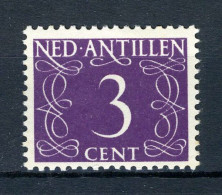 NL. ANTILLEN 215 MH 1950 - Cijfer - Curacao, Netherlands Antilles, Aruba