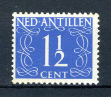 NL. ANTILLEN 212 MNH 1950 - Cijfer. - Curaçao, Antilles Neérlandaises, Aruba