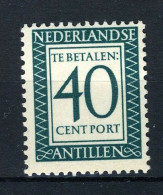 CURACAO P58 MH 1952-1959 - Portzegel Cijfer En Waarde In Rechthoek - Curaçao, Nederlandse Antillen, Aruba