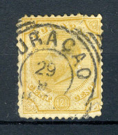 CURACAO 5 Gestempeld 1873-1889 - Koning Willem III - Curaçao, Antille Olandesi, Aruba