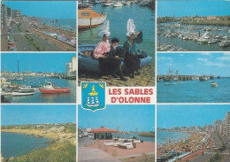 CPM  France  85 Vendée  Les Sables D’Olonne  Vue Multiple 8 Vues Avec Blason - Sables D'Olonne
