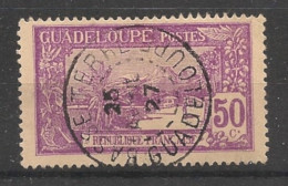 GUADELOUPE - 1922-27 - N°YT. 86 - Grande Soufrière 50c Lilas - Oblitéré / Used - Used Stamps