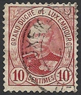 Luxemburg, 1891, Mi.-Nr. 57 B, Gestempelt, - 1891 Adolphe Frontansicht
