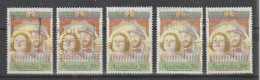 AUSTRALIA:  1989  AUSTRALIAN  ACTORS  -  39 C. POLICROME  USED  STAMPS  -  REP. 5  EXEMPLARY  -  YV/TELL.1118 - Oblitérés