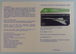 UK - BT - L&G - Aviation - Concorde - 25th Anniversary - 405B - BTG306 - Ltd Ed - 1210ex - Mint In Folder - BT Emissions Générales