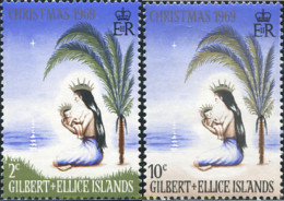 309394 MNH GILBERT Y ELLICE 1969 NAVIDAD - Islas Gilbert Y Ellice (...-1979)