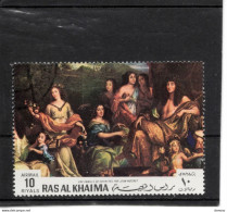 RAS AL KHAIMA 1970 Louis XIV, Peinture Par Nocret Yvert PA 50 Oblitéré - Ras Al-Khaima