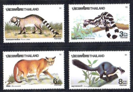 Thailand 1991 Wild Animals 4V MNH - Tailandia