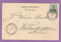 POSTKARTE AUS EINER SPINNEREI & WEBEREI IN WEINGARTEN NACH WELLENDINGEN,1908. - Lettres & Documents