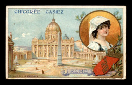 CHROMOS - CHICOREE CAZIER , CAZIER-BOURGEOIS FABRICANT A CAMBRAI (NORD)- ROME - FORMAT  11 X 6.8 CM - Sonstige & Ohne Zuordnung