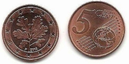 5 Cent, 2012, Prägestätte (F) Vz, Sehr Gut Erhaltene Umlaufmünze - Duitsland
