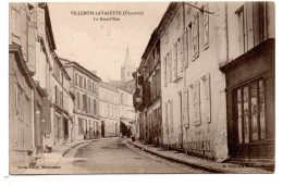 CPA - VILLEBOIS-LAVALETTE (Charente) - La Grand'Rue - Sonstige & Ohne Zuordnung