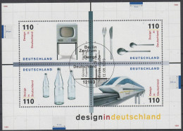 BRD: 1999, Blockausgabe: Mi. Nr. 50, Design In Deutschland,  ESoStpl. Berlin Zentrum - 1991-2000